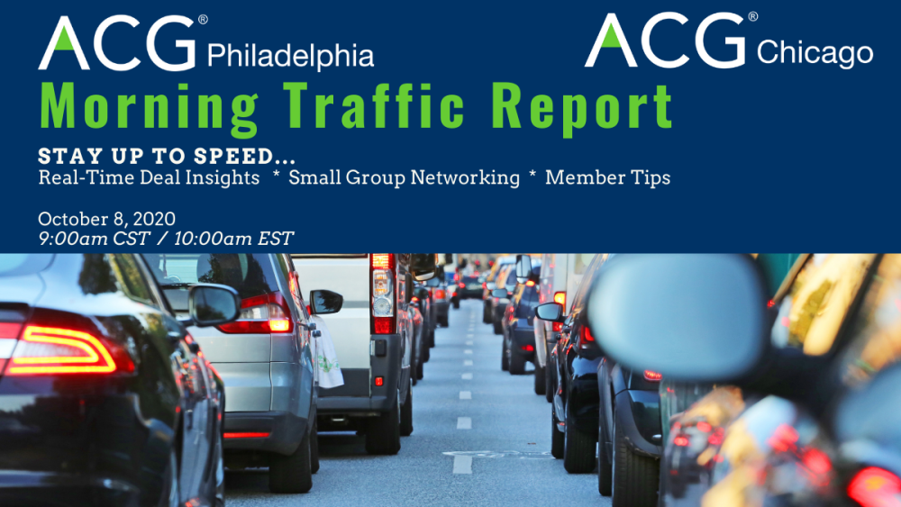 Traffic Report M&A Transaction Update & Observations ACG Philadelphia